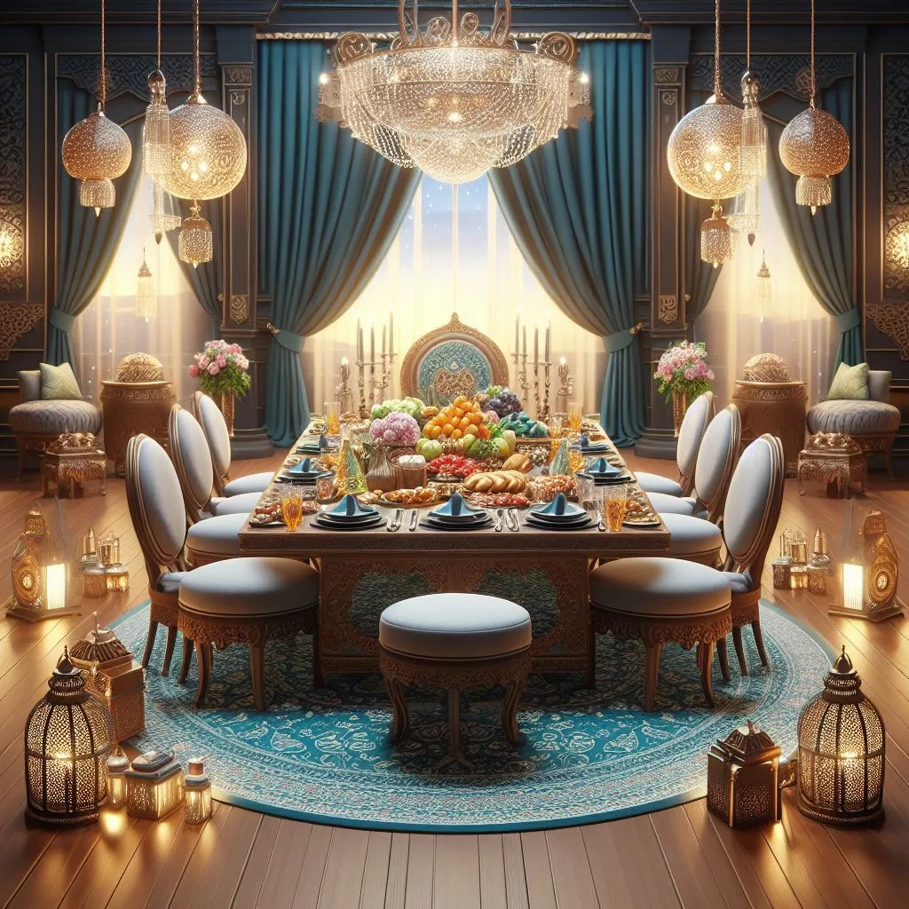 2024 Ramazan Bayramı için yemek dekorunun düzenlenmesi (1)